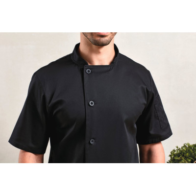 ‘Essential’ short-sleeved chef’s jacket.